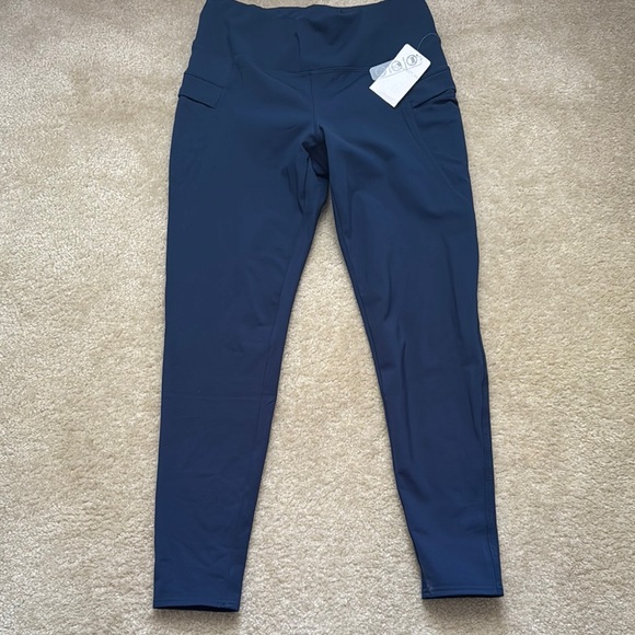 Layer 8 Pants - Layer 8 Women's Mantra Navy Teal Leggings NWT Size L